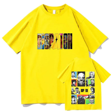 Hot Game Dispatch Peripherals Funny Graphic Print T-shirt Cotton Loose Casual Hip Hop Tees Streetwear Men Women Oversized Tops