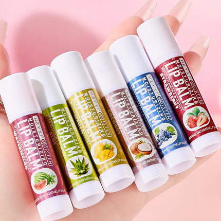 24pcs fruit flavor lipstick set - moisturizing lipstick, suitable for all skin lip care, suitable for Christmas gifts