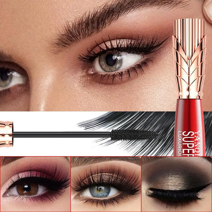 4D Mascara Waterproof Extra Volume Long -lasting Hyper Lengthening Eyelash Non-smudging Eyelashes Black Mascara