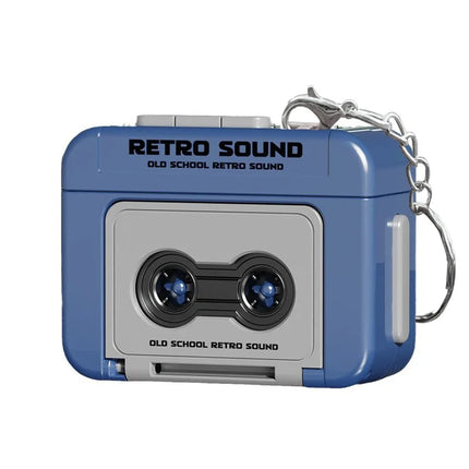 Retro Mini Recorder Player Keyring New Style Funny Record Players Keychain Suprise Gift Supplies Car Keychain