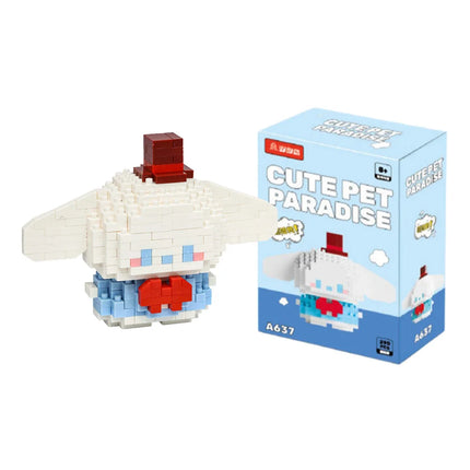 99 style SANRIO Hello Kitty Building Blocks Cartoon Figures Kuromi Bricks My Melody Children's Assembly Toys Cinnamoroll Gift