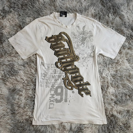 American 2000s Street Affliction New Men Tops Gothic Retro Printed Oversize T-shirt couple Hip Hop Harajuku Punk Short Sleeves