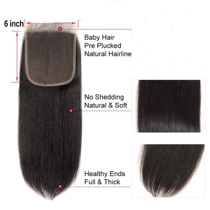 4x4 5x5 6x6 Lace Closure Human Hair Hand Tied Straight Transparent Lace Closure Brazilian Human Hair Length 12 inch to 24 inch