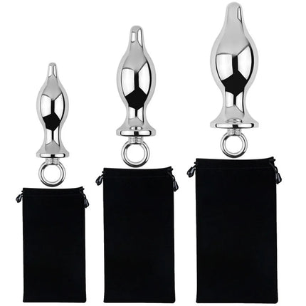 Exotic Accessories Metal Anal Plug With Pull Ring Adult Sex Products Anus Dilator Ass Stuff Tail Bdsm Erotic Games Novel Toys