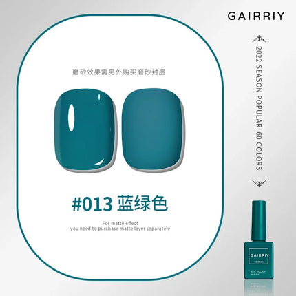 Gairriy 15ml Gel Nail Polish 60 Colors Glitter Soak Off UV LED Semi-Permanent Varnish Nail Art Salon Nail Polish Free Shipping