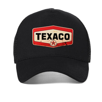 Funny Texaco Baseball Cap high quality men women summer Mesh breathable hat Men Outdoor fishing Hats Snapback Garros