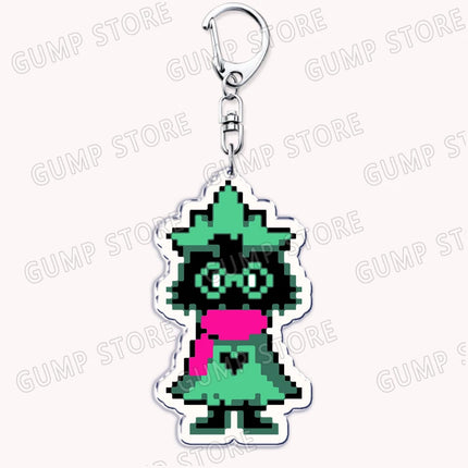 Cute Game Deltarune Keychains for Accessories Ralsei Kris Susie Spamton Undertale Angel Jewelry Keyrings Fans Gaming Gamer Gifts