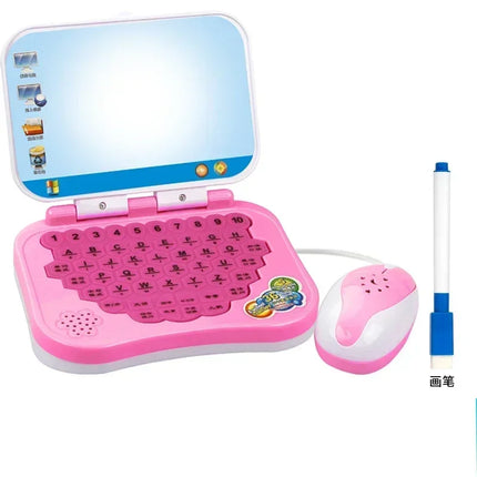 Early Education Learning Machine Erasable Writable Multifunction Computer Toys Bilingual Learning Small Laptop Toy
