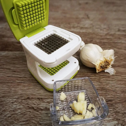 Multifunction Vegetable Dicer Garlic Presser Crusher Plastic Eco Friendly Ginger Slicer Mincer Chopper Kitchen Gadget for Salad
