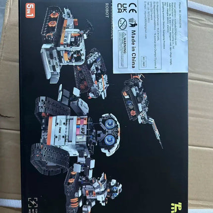 1-to-5 Electric Building Blocks, Compatible with Wali Blocks, Electric Programming Robot STEM Toy, Christmas Gift