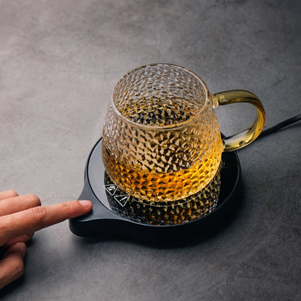110V/220V Cup Heater Mug Warmer 100°C Hot Tea Makers Warmer Coaster 5 Gear Temperature Cup Heaters Coffee Milk Tea Heating Pad