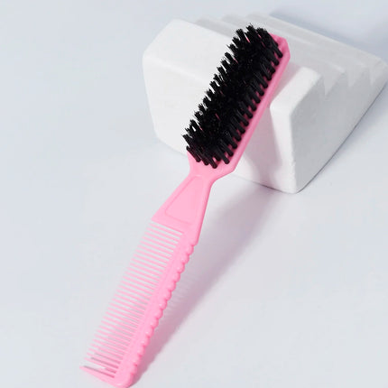 1 piece of new double-sided professional barber neck brush comb shaving salon carving cleaning brush Special for real hair wigs