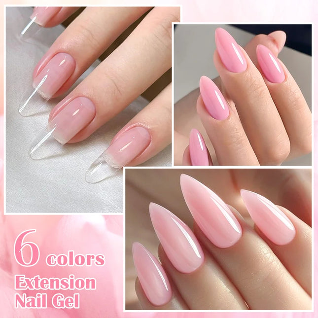 150ml Large Capacity Quick Extension Nail Gel Polish Nude Pink Milky White Builder Nail Art Varnish Manicure DIY Nail Supplies