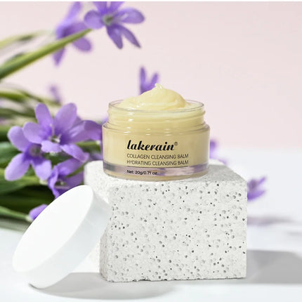Rose Flavor Collagen Cleansing Balm Nourishing Cream Makeup Remover Mild Non-irritating Moisturizing Non-greasy Cleansing Balm
