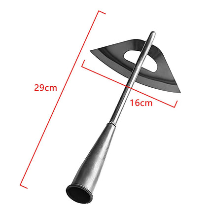 L Shaped Hand Crevice Weeder Root Remover Tool Outdoor Weeder Portable Weed Puller Handled Up Manual Stainless Steel Garden Tool