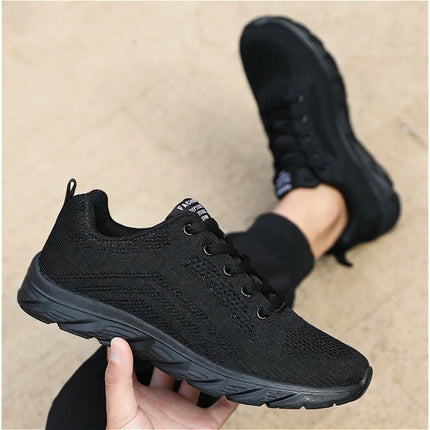 2026 New Trendy Men's Knit Sneakers Breathable Lightweight Casual Shoes Non-slip Soft Sole Comfortable Walking Sports Shoes for Men