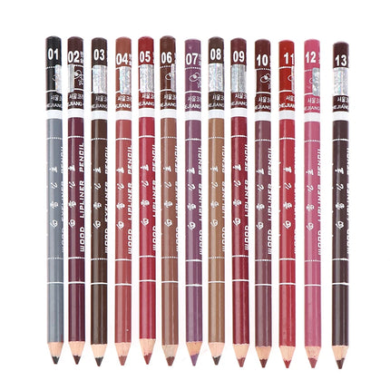 1pc Professional Wood Lip liner Waterproof Lady Charming Lip Liner Soft Pencil Makeup Women's Long Lasting Cosmetic Tool 28Color