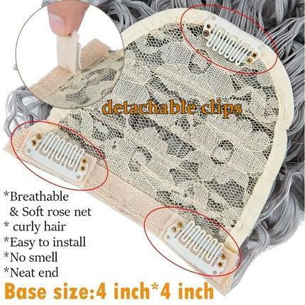 BENEHAIR Short Afro Kinky Curly Bangs Synthetic Clip in Bangs 6-8inch Clip-on Bangs Ponytail Hair Extension Wig For Women