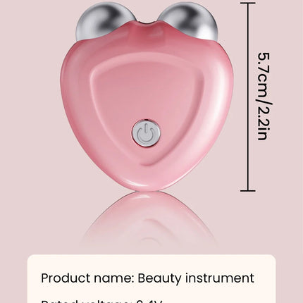 Microcurrent Face Lift Device Roller Mini Face Slimming Massager Portable EMS Delicate Contour Lifting Firming Facial Skin Gift