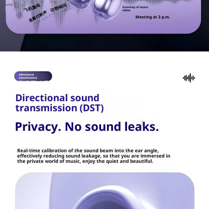 Original SONY Ear clip OWS Wireless Bluetooth Ear Clip Headphones sports Gaming Headset HIFI Surround Sound Earbuds With Mic