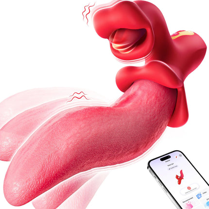Pink Tongue Rabbit Stimulator 360 Degree Swing Design 9 Licking 9 Vibration Modes Soft Silicone USB Charging Private Sex Toy 18+