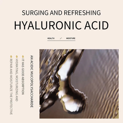 Rice Raw Pulp Serum Hyaluronic Acid Face Nourishing Moisturizing Whitening Anti-Wrinkle Shrinks Pores Skin Care Beauty Health