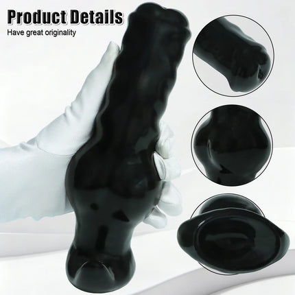 Huge Knot Anal Plug Soft Big Dog Anal Butt Plug Adult Sex Toys Animal Big Butt Plug Dilator Training Expansion For Women Men Gay