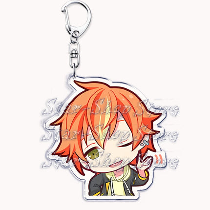 VIRTUAL SINGER Wonderlands Showtime Keychains Keyrings for Accessories Touya Emu Rui Akito Tsukasa Key Chain Jewelry Fans Gifts