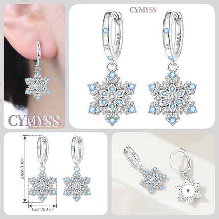 925 Sterling Silver Inlaid Zircon Butterfly Earrings Insect Element Original Design Women's Fashion Party Jewelry Gift Ear Loops