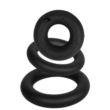 3 Sizes Silicone Cock Ring Penis Enhance Erection Ejaculation Delay Sex Toys for Men Cockring Ball Donuts Ring Sex Shop