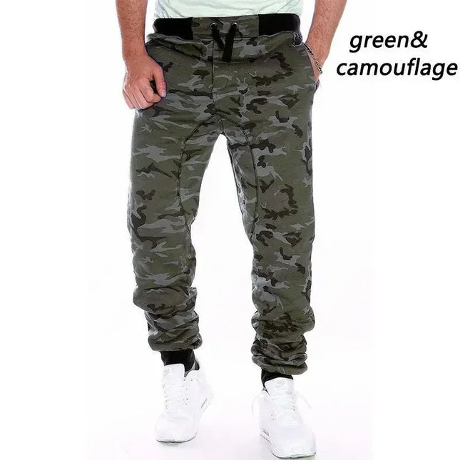 M-5X 2023 Mens Jogger Autumn Pencil Harem Pants Men Camouflage Pants Loose Comfortable Cargo Trousers Camo Joggers