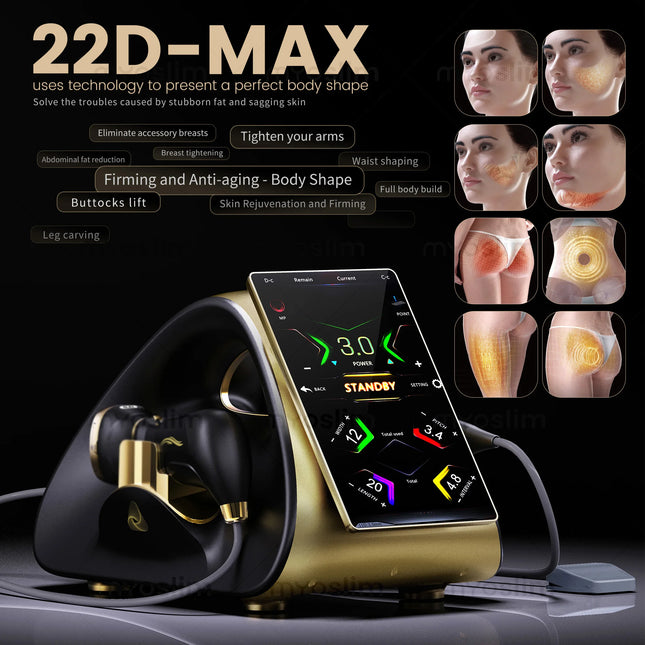 Professional 22D MAX HIFU Beauty Equipment Machine for Facial Tightening Slimming And Fat Reduction Latest Model