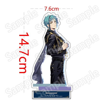 Anime Twisted Wonderland Acrylic Stand Keychain 10-15cm Game Malleus Riddle Azul Idia Vil Leona Desk Decor Collectible Fans Gift