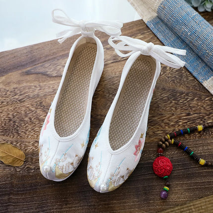 Chasing Moon Hot Sale Of The Season New Style Ming Dynasty Hanfu Shoes National Style Upturned Head Cotton Shoes Ancient Wedding
