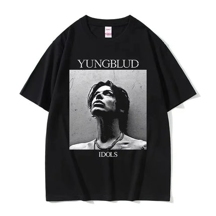 Rocker Yungblud IDOLS Album Tour 2025 T-shirt Men's Women Hip Hop Rock Summer Short Sleeve T Shirts Casual Vintage T-shirts