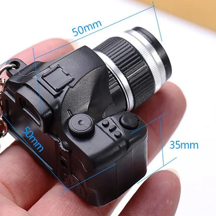 New Mini SLR Model Camera Keychain Car Key Ring  LED Flashlight Colorful  Key Chain Best Party Gift Jewelry Wholesale 17233