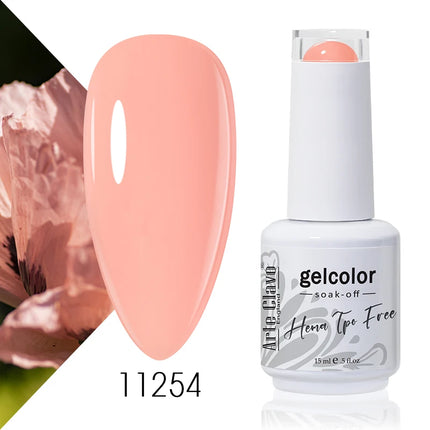 Arte Clavo Colourful Gel Nail Polish Nail Art Gel Varnishes Macaron Color Nail Semi Permanant Soak Off LED UV Gel Nail Varnishes