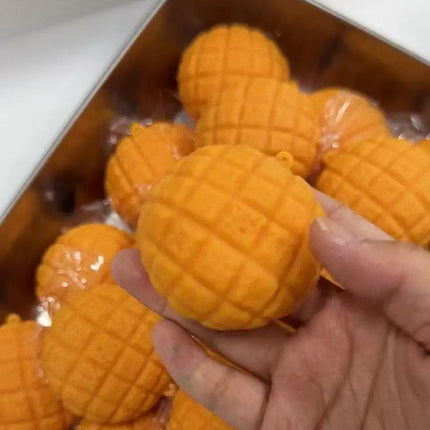 Pineapple Bun Stress Ball Mini Pineapple Bun Crunchy Shapeable Squeeze Ball ASMR Sensory Anti-Stress Fidget Toys for Adults Gift