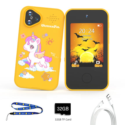 Mini Kids Smart Phone Dual Camera 1080P HD Touchscreen Player Digital Camera Educational Toys for Girls and Boys Birthday Gifts
