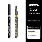 2Pcs Silver Gold