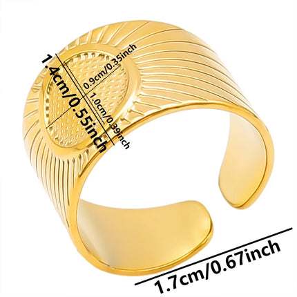 6pcs/lot Gold Plated Stainless Steel Base Rings Settings DIY Blank Knuckle Rings for Women Jewelry Charms Never Fade Wholesale