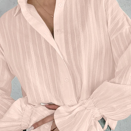 Plus Size 5XL VONDA Women Shirts 2024 Casual Solid Color Long Sleeve Blouse Cotton Linen Tunic Casual Loose Lapel Collar  Tops