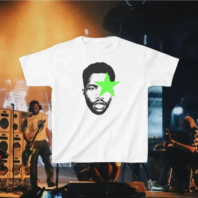 Rapper Frank Retro Graphic Cotton T-Shirt Women's Hip Hop Ocean Album Clothing Men's T-Shirts Y2K Unisex Blond Fashion Summer