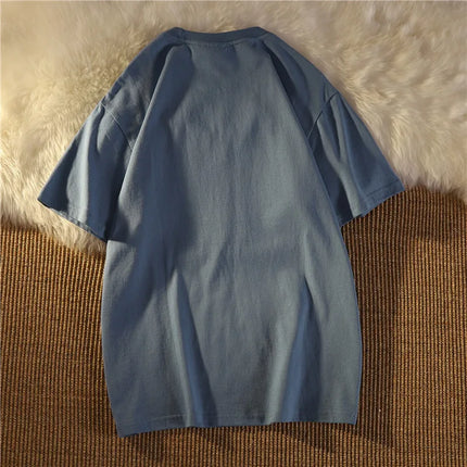 Vintage Short Sleeve T-Shirt Women Loose Korean Style Street Fashion Half Sleeve Top Fresh Sweet Style Polyester Fiber