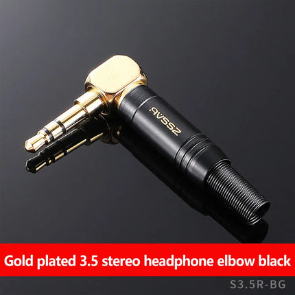 NEUTRIK's REAN jack 3.5mm 1/8" Stereo Headphone Plug Male Female Pair Recording Line Plug Gold Plated 3 Pole Repair Welding Plug