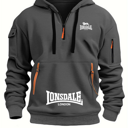 Sudadera Holgada Con Capucha Para Hombre, Sudadera Informal Con Múltiples Bolsillos, Moda Otoño-Invierno, Sudadera Holgada Con C