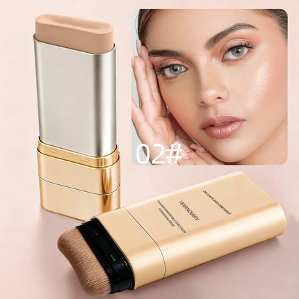 2-in-1 Concealer Foundation Stick - Long-Lasting Full Coverage, Lightweight & Moisturizing, Dual-Ended for Easy Application
