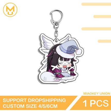 Genshin Impact Kawaii Columbina Double Sided Acrylic Keyring High Quality Decorative Decorative Key Ring For Bags And Keys