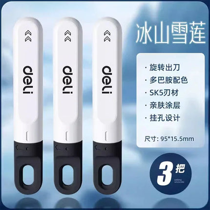 Deli Rotating Art Knife Handmade Paper Cutting Knife Express unboxing Art Student Dedicated Mini Multi functional Utility Knife