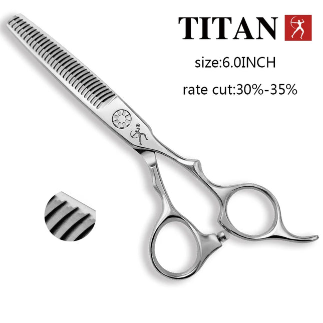 Titan Hair Thinning Scissors with Beard Ball Screw VG10 Steel